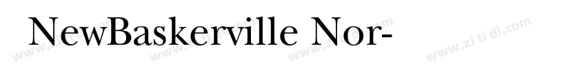 字体NewBaskerville Nor字体转换